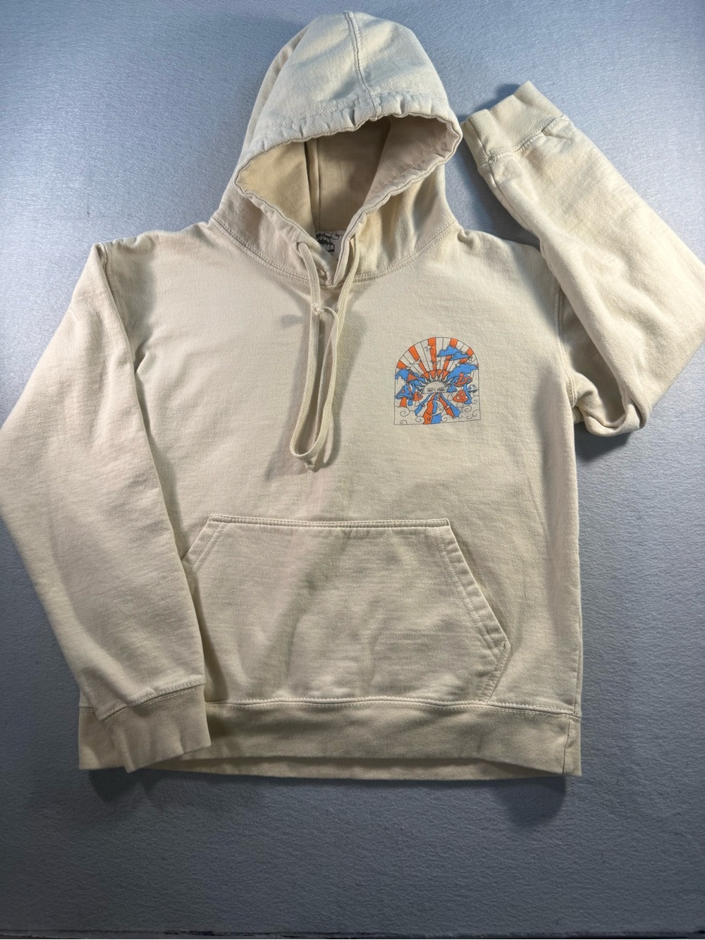 Beige Cosmic Dreamer Hoodie